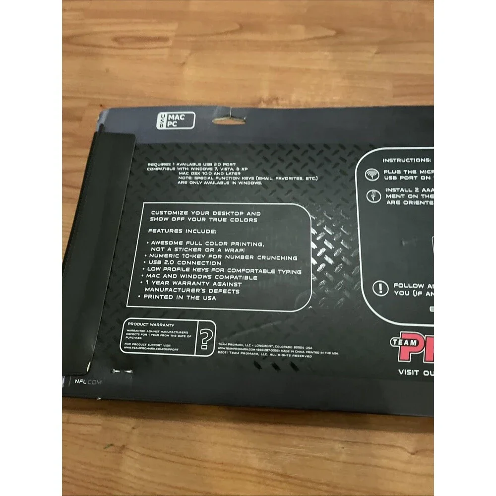 Detroit Lions Wireless Keyboard Mac PC NFL Multicolor